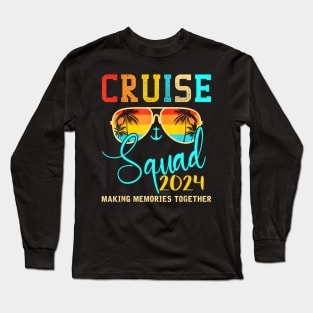 Squad Crew Cruise 2024 Summer Vacation Matching Family Long Sleeve T-Shirt